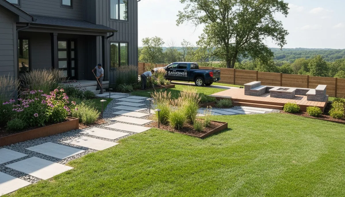 Professional landscaping service in Overland Park, KS for residential and commercial properties