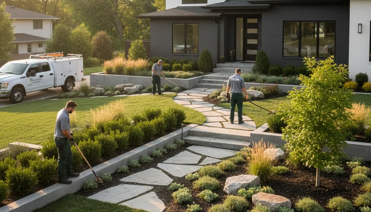 Landscaping service in Overland Park, KS for residential yard maintenance and outdoor care